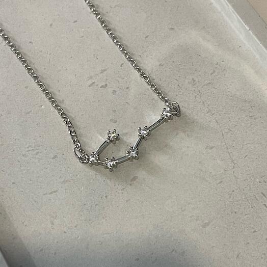 Collar De la Constelación del signo del zodiaco-Cáncer en Caja de regalo
