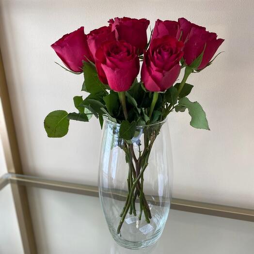 Roses in a vase