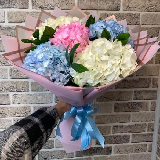 A delicate mix of Hydrangeas