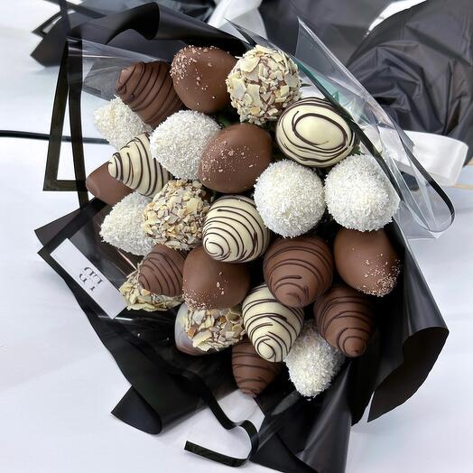 Букет «Boss» из клубники в шоколаде