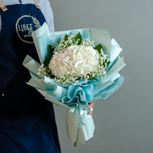 Воздушный букет с гортензией 1254f