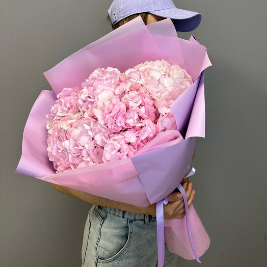 Bouquet of hydrangeas pink 5