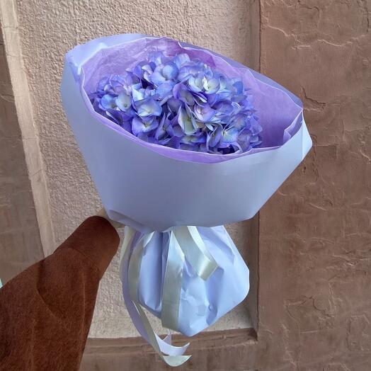 Букет из фиолетовой гортензии💜