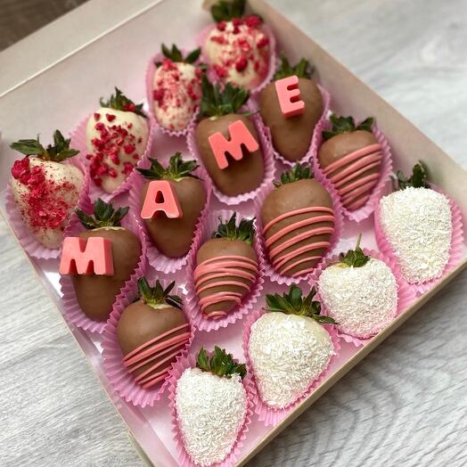 Клубника в бельгийском шоколаде «маме»