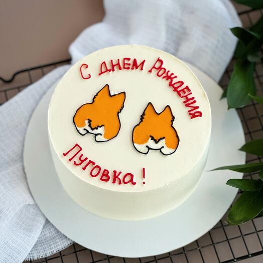 Торт парочка корги