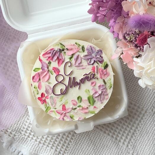 Бенто торт на 8 марта цветы