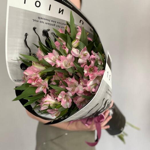 9 pink alstroemeria