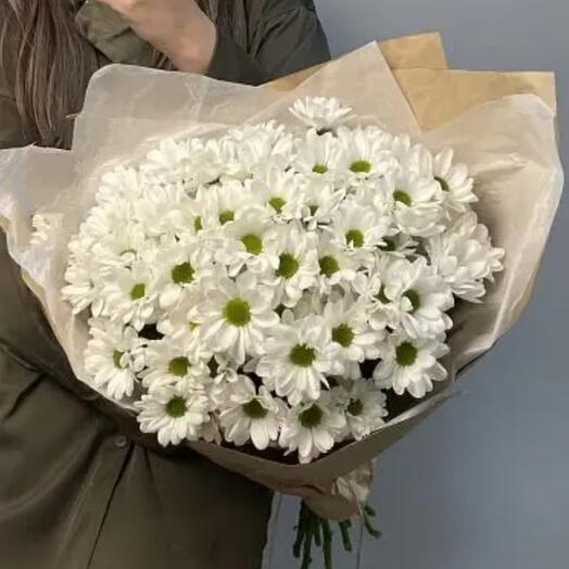 Букет из ромашек хризантем Ромашечка