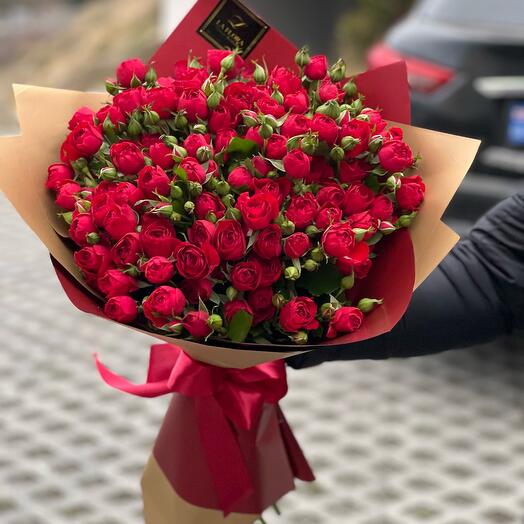 Rred Spray roses