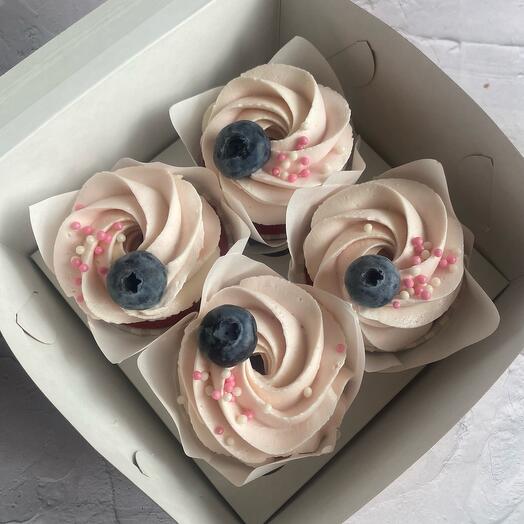 Cupcakes set of 4 pieces