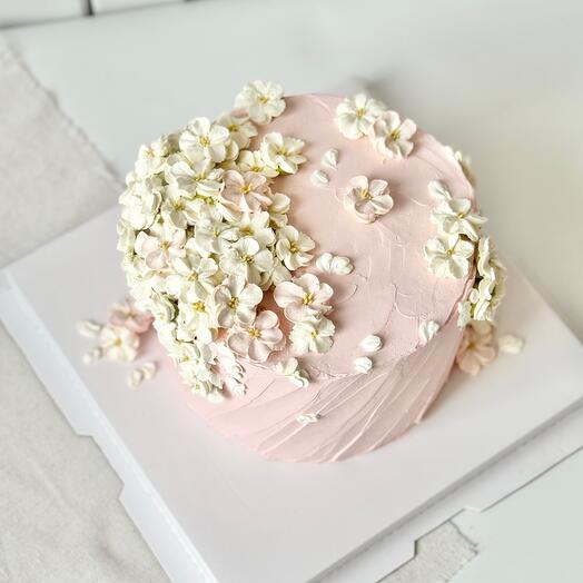 Торт с цветами