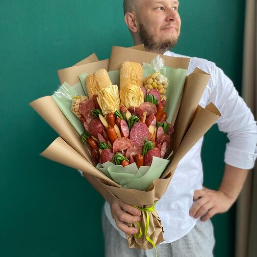 Мужской букет колбасный