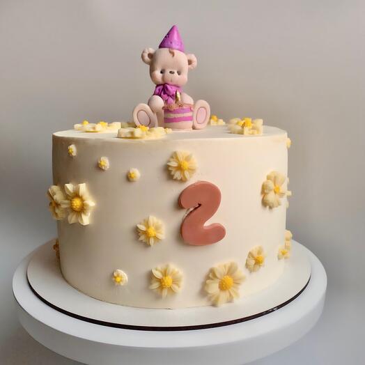 Торт с мишкой 🎂🧸