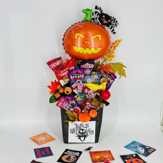 Сладкий букет с конфетами на Хеллоуин Halloween