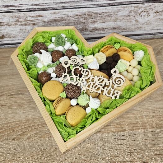 Сладкое сердце " С днем рождения "