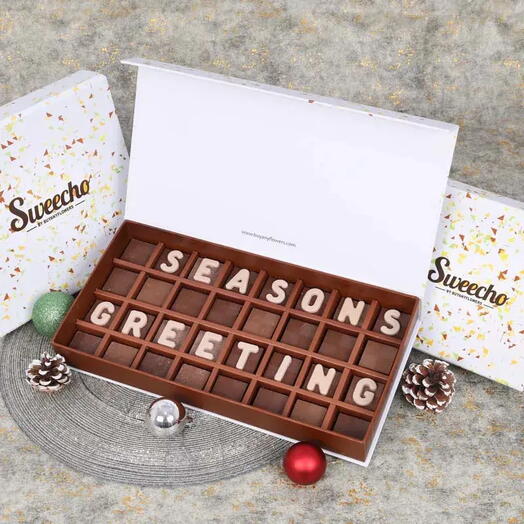 Seasons Greeting Chocolate By Sweecho