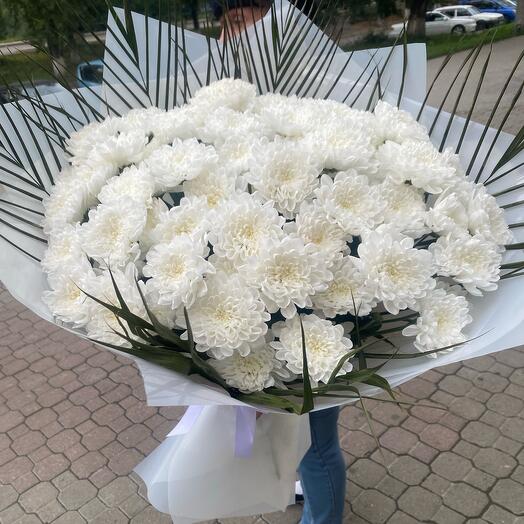 Букет гигант из хризантем