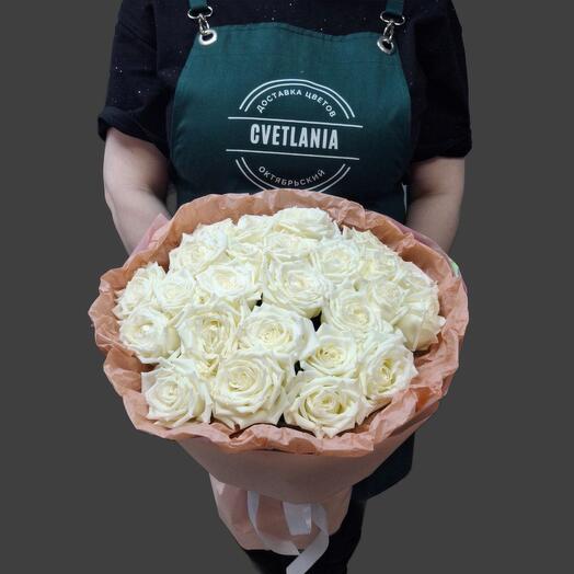 Букет из белых роз 25 Cvetlania