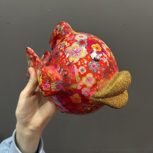 Копилка Рыба керамическая Pomme-pidou