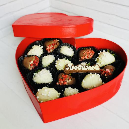 Клубника в шоколаде(сердце)