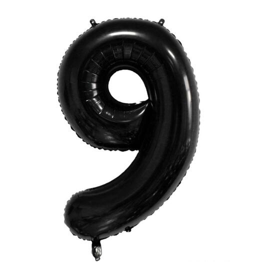 Цифра «9» черного цвета