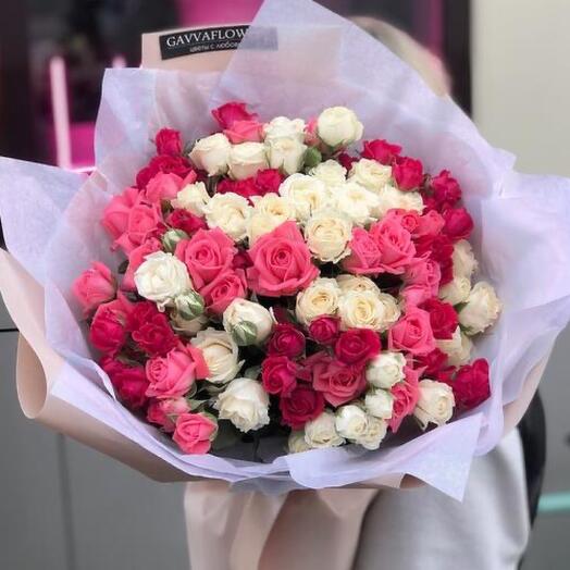 Ramo de rosas peonías arbustivas 💞