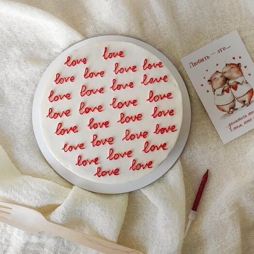 Бенто торт на 14 февраля Love