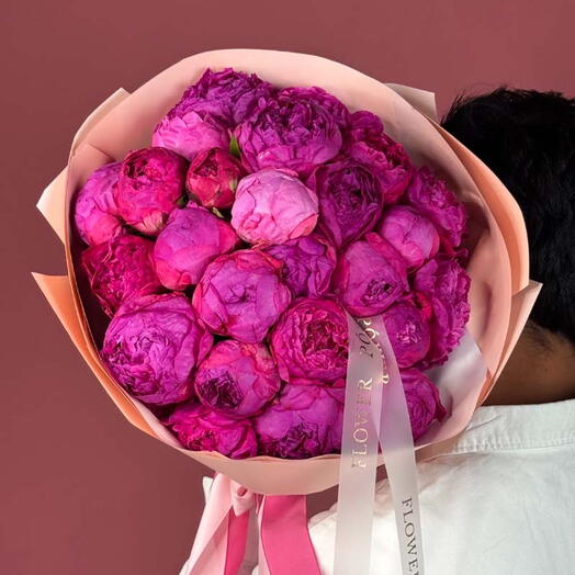 Peony Crush L Bouquet of peonies 25 stems