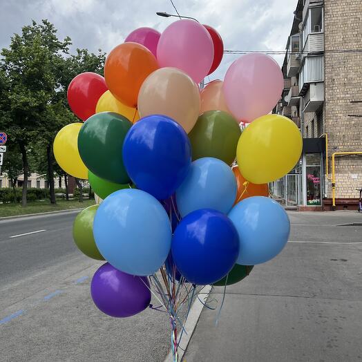 Набор шаров с гелием 642 - в потолок 35 шт ( аэродизайн )
