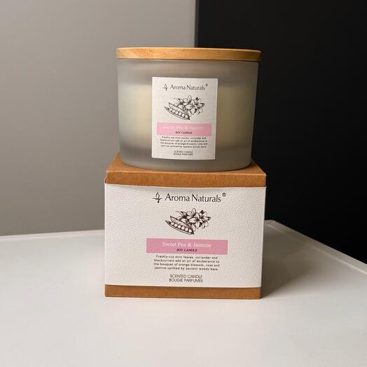 Арома свеча Nature 310g - Sweet Pea   Jasmine