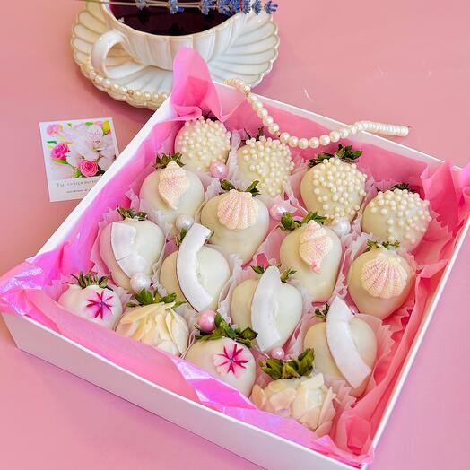 Клубника в шоколаде «Морской» 16 шт 🐚