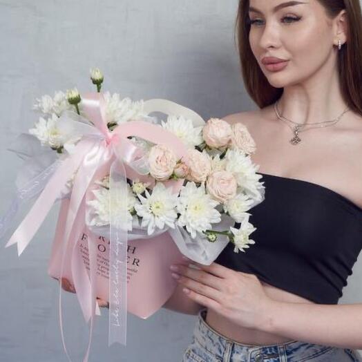 Нежная композиция в сумочке