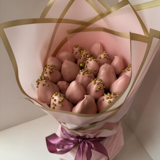 Клубничный букет 💐 «Клубничный Бум»