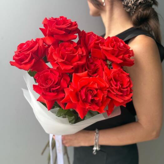 Букет из красных французских роз