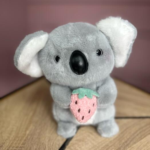 Плюшевая коала с клубничкой