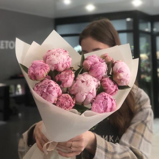 Букет «Пионы белые»