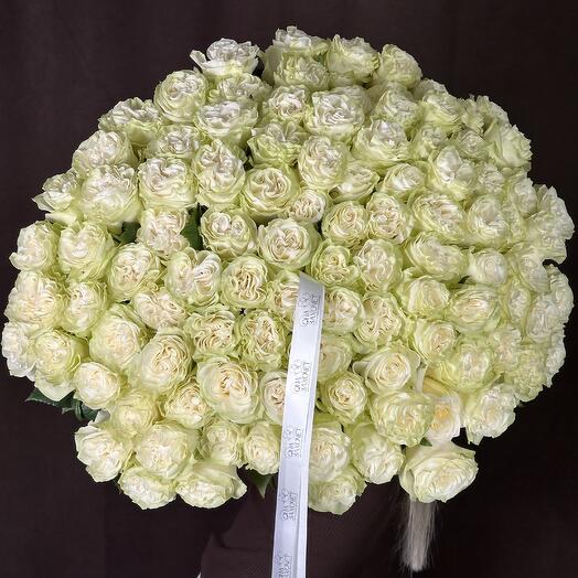101 Роза Голландия белая 70см😍