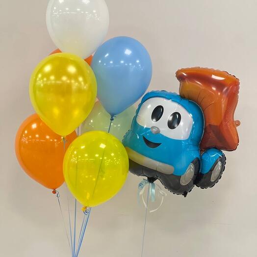 Воздушный сет «Любимая машинка» с грузовичком Левой