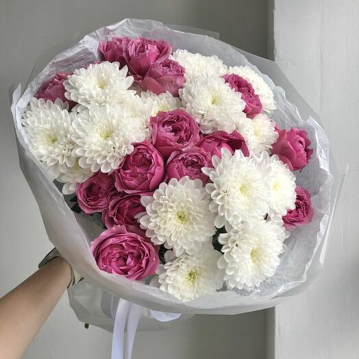 Дуохромный букет 🌸 Малина в белом шоколаде 🌸