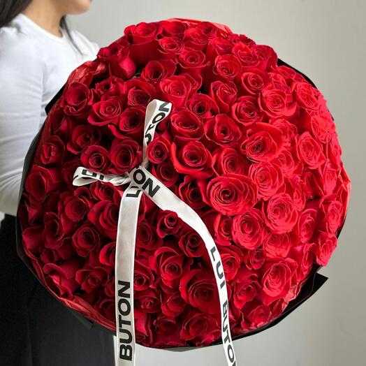 Букет "101 красных роз"
