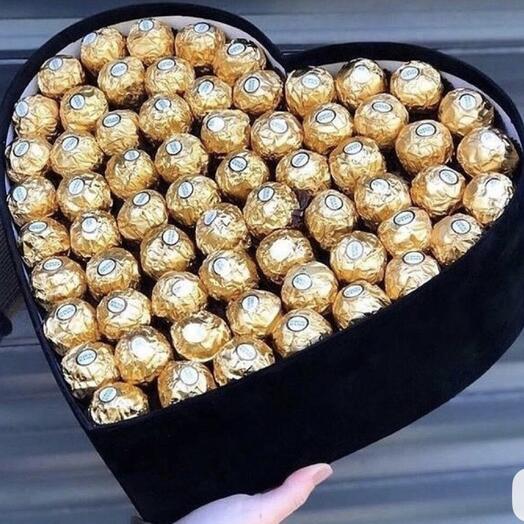 Сердце конфеты