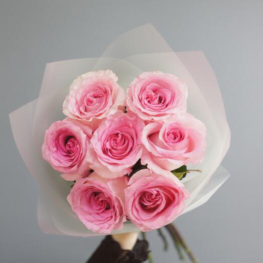 Букет из 7 роз Мандала