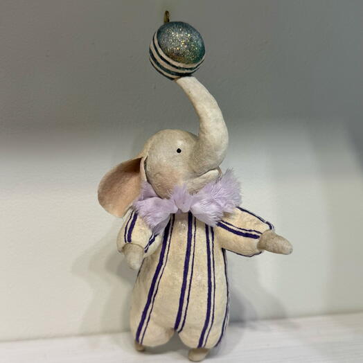 Ёлочная игрушка ручной работы «Слон»