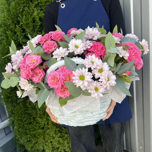 Корзина с цветами💐