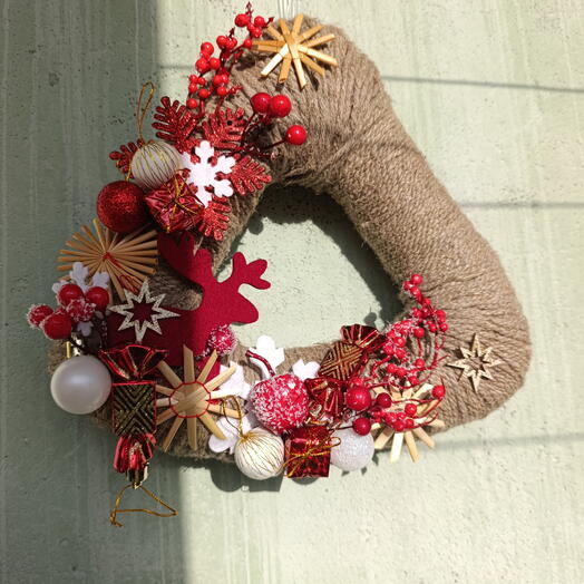 Новогодний венок "Олень"