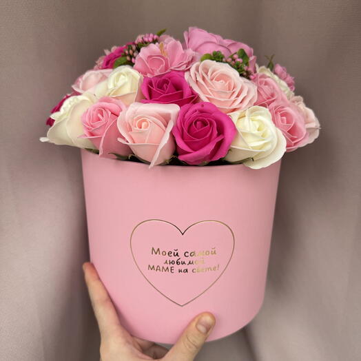 Букет мамочке большой из мыла