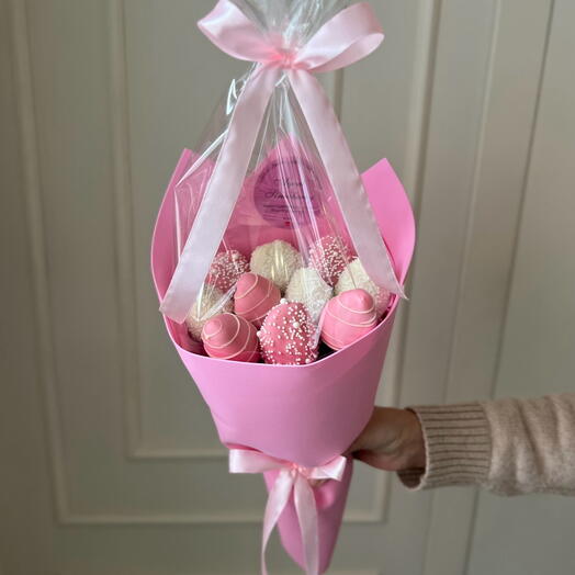 Букет из клубники «Конфетка» 🍬
