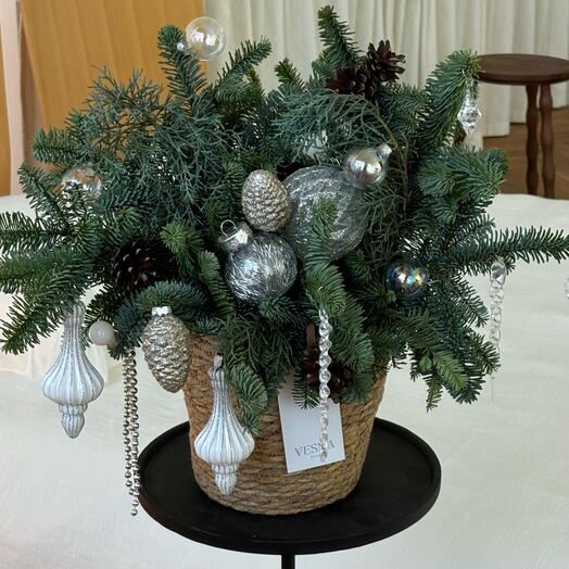 Хвойная интерьерная композиция