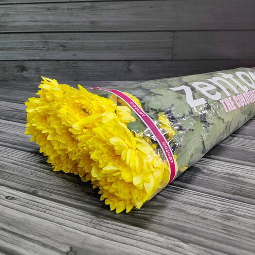 Пачка (5 шт.) Хризантема кустовая Алтай Еллоу 70 см Арт. Fc00957c