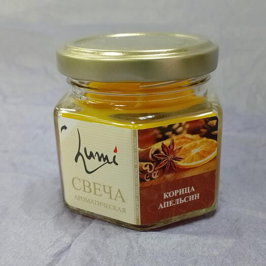 Свеча ароматическая "Корица, апельсин"